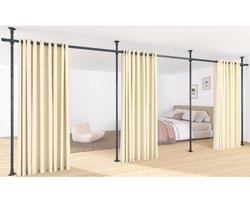 Roomdivider - Ruimteverdeler zonder Boren - Kamerscherm - Scheidingswand - Ruimte-indeling