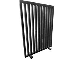 Roomdivider vrijstaand 190x124,5cm Zwart