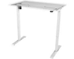Roomforthenew Heathrow basic  Zit sta bureau onderstel  Tafel frame  Bureau onderstel  Tafelpoten metaal Wit  Geschikt voor bladen tot en met 160cm breed-- blad- onderstel- x80
