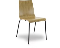 RoomForTheNew stoel R32 - eetkamer stoel - kantinestoel - stoel - chair - stoelen - eetkamer stoelen - kantine stoelen - bruine stoel - stoel bruin