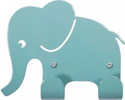 Roommate Elephant Muurhaak Pastel Blue