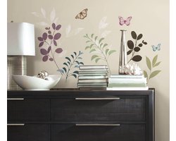 RoomMates Muursticker Botanical Butterfly