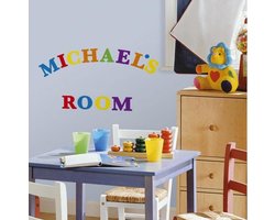 Roommates Muurtekst - Kleurrijke letters