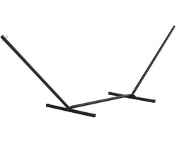 Roossentials hangmat standaard - Hangmat rek - Hangmat frame - Hangmat houder - Hangmat steun - Metalen hangmat standaard - Zwart