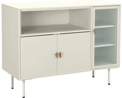 Rosalie|Dressoir met 3 deuren in houtlook taupe