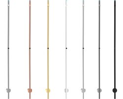 Rosani ONE Elektrische Handdoekradiator 170cm hoog - 30Watt - geborsteld RVS