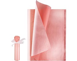 Rose Gold Tissue Paper Bulk - 100 Sheets Metallic Gift Wrapping Paper voor Weddings - Birthday Party - Showers - Art Crafts - DIY - Kerstmis