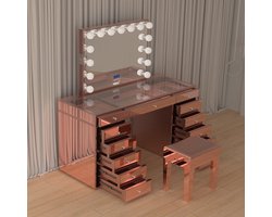 Rose gold Whispers Dressing table