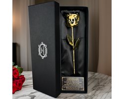 Roses of Eternity - 24K Gouden Roos - Cadeau voor Moederdag, vrouw, vriendin, haar, Valentijn - Huwelijk - Romantisch Liefdes cadeautje