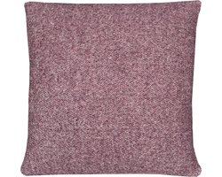 Rosewood double face recycled wool square cushion
