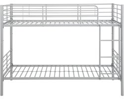Rosie - Stapelbed 90 Zilver Metaal (160 x 208 x 97 cm)