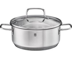 Rösle Basic Line - Basic Line Kookpan Laag Ø 20 cm - Roestvast Staal - Zilver -