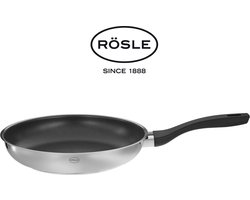 RÖSLE Style Series Hoogwaardig Roestvrijstalen Pro Plex 18/10 Edelstalen Koekenpan - Ø 28 cm