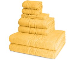 Ross Dames en Heren 2 X Washand 2 X gasten- 2 X douche- 2 X handdoek in een set Cashmere feeling