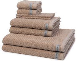 Ross Dames en Heren 2 X washandjes 2 X gasten- 2 X douche- 2 X handdoek - in set Smart