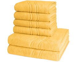 Ross Dames en Heren 4 X handdoek 2 X douchedoek - per set Cashmere feeling