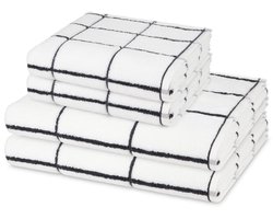 Ross Sonstiges 2 X handdoek 2 X douchehanddoek - in set 4 pack Sensual Skin Karo