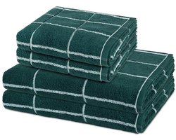 Ross Sonstiges 2 X handdoek 2 X douchehanddoek - in set 4 pack Sensual Skin Karo