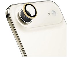 Rosso Camera Frame Protector Geschikt voor Apple iPhone Air - Case Friendly - 9H Tempered Glass voor Cameralens - Gemakkelijke Installatie met Tray - Goud