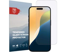 Rosso Screen Protector Geschikt voor Apple iPhone 16 Pro Max | 9H Tempered Glass | Glasplaatje | Beschermlaag | Beschermglas | 9H Hardheid