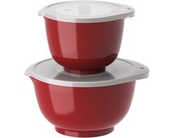 Rosti NEW Margrethe 4-delige mengkom set 1,5 + 3 liter Rood