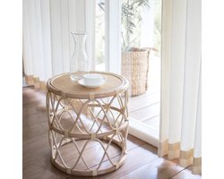 Rotan bijzettafel | Eindtabel | Banktafel MUARA