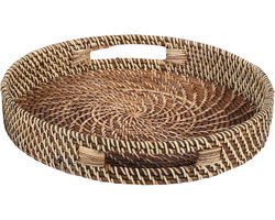 Rotan dienblad Bea rond