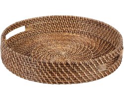 Rotan dienblad Bea rond