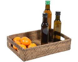 Rotan dienblad Lisa rechthoekig