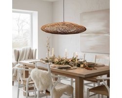 Rotan hanglamp Palmas -Ø80cm- ronde rotan hanglamp - 4Shine
