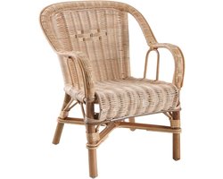 Rotan Kinderstoel voor Kinderen - Comfortabele Zithoogte 27 cm