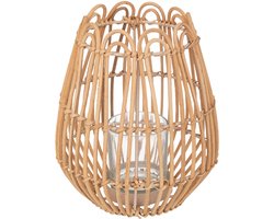 Rotan lantaarn voor balkon, H. 22 cm