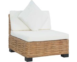 Rotan Loungebank Buiten met Comfortabele Kussens - Natuurlijke Tuinbank