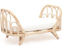 Rotan poppenbedje - poppenbedje - poppenwiegje - rotan bedje - rotan bedje pop - Rotan babykamer - peuter speelgoed - Babykamer decoratie - Rotan decoratie