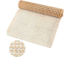 Rotan-riemband, 35 x 100 cm, cane webbing rotan rol, natuurlijk rotan, geweven open rotan vlechtwerk, meubels, Weense vlechtwerk, geweven rotanplaat voor meubels, stoelen, kasten