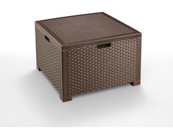 Rotan Salontafel voor Kussens - Bruin - Waterdicht en Elegant