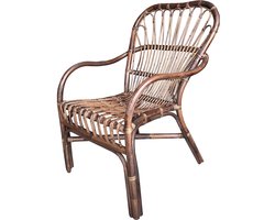 Rotan Stoel Lara - Loungestoel - 64x70xH68 - zithoogte 41 cm