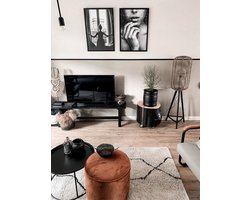 Rotan Vloerlamp Greywash - Ø36xH140 cm