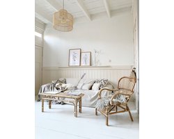 Rotan Voetenbankje - 46x58xH33 cm