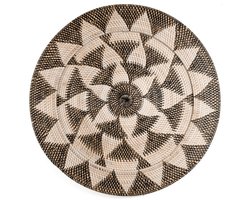 Rotan wandbord Pelat decor XXL Ø70
