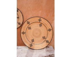 Rotan Wanddecoratie - The Komodo – Handgemaakte Decoratieve Schalen voor een boho Interieur - L - Hippie Monkey