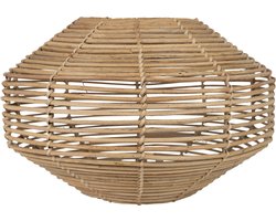rotan wandlamp 32cm (incl. elec. snoer)*
