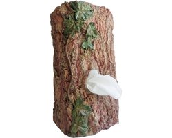 Rotary Hero Boomstam Tissue Box Houder - Tissuehouder - Bruin