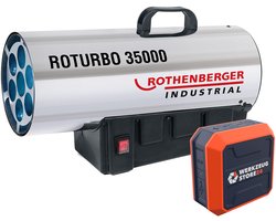 ROTHENBERGER Industrieel warmtepistool ROTURBO 35000 met piëzo in...
