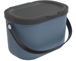 Rotho Albula afvalscheiders - GFT afvalbak - 3,2L - gerecycled materiaal - donker blauw