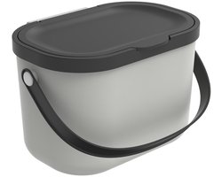 Rotho Albula afvalscheiders - GFT afvalbak - 3,2L - gerecycled materiaal - wit