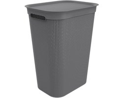 Rotho Brisen - Wasmand met Deksel - 50L - Antraciet