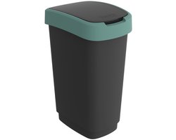 Rotho Twist Afvalbak 50L Mistletoe Groen/Antraciet