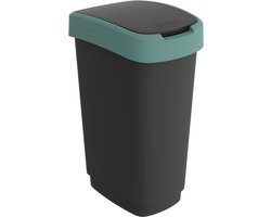 Rotho Twist - afvalbak - kunststof - 50Liter - misletoe groen
