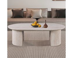 Rousseau - Salontafel - Beige - 120x70x38 cm